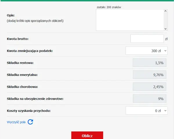 26,50 zł brutto na netto - szybkie przeliczenie wynagrodzenia
