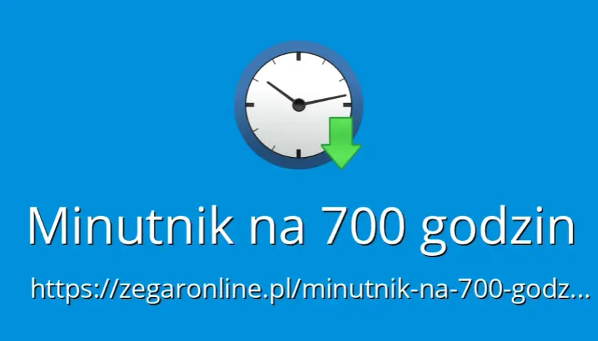 700 godzin w dniach: szybkie przeliczenie i dokładny wynik